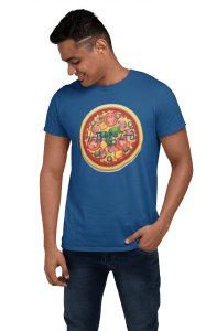 Pizza (Blue T) - Clothes for Mathematics Lover - Foremost Gifting Material for Your Friends, Teachers, and Close Ones