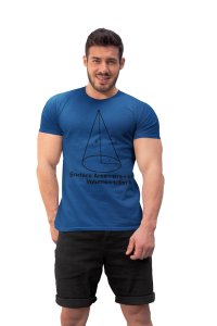 Cone (Blue T) -Clothes for Mathematics Lover - Foremost Gifting Material for Your Friends, Teachers, and Close Ones