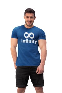 Infinity (Blue T) -Clothes for Mathematics Lover - Foremost Gifting Material for Your Friends, Teachers, and Close Ones