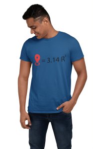 Location= 3.14R2 (Blue T) -Clothes for Mathematics Lover - Foremost Gifting Material for Your Friends, Teachers, and Close Ones