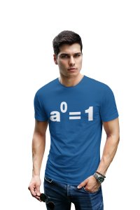 aDegree=1 (Blue T) -Clothes for Mathematics Lover - Foremost Gifting Material for Your Friends, Teachers, and Close Ones