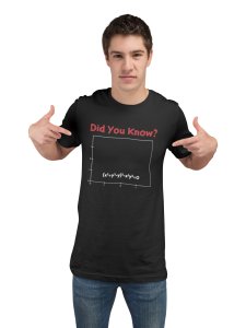 Bar graph (Black T) - Clothes for Mathematics Lover - Foremost Gifting Material for Your Friends, Teachers, and Close Ones