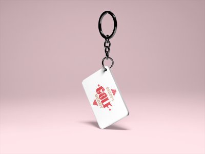 Daddy's golf buddy- Printed Keychain