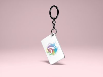 Musical Background instrument -White -Designable Musicllnstrument Keychain ( Combo Set Of 2)