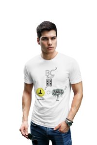 BC2=perpendicular2+base2 (White T) -Clothes for Mathematics Lover - Foremost Gifting Material for Your Friends, Teachers, and Close Ones