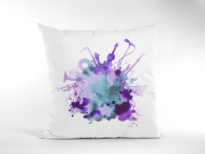 Musical instrument- Special Printed Pillow Covers For Music Lovers(Combo Set of 2)
