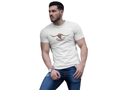 Taurus symbol (White T) - Printed Zodiac Sign Tshirts - Made especially for astrology lovers people
