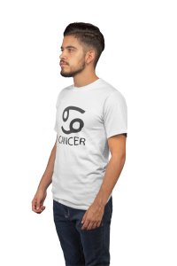 Cancer (White T) - Printed Zodiac Sign Tshirts - Made especially for astrology lovers people