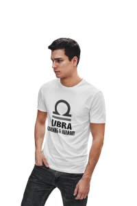 Libra,charming and harmony (White T) - Printed Zodiac Sign Tshirts - Made especially for astrology lovers people