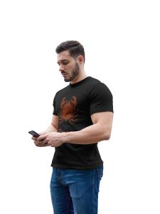 Cancer, crab symbol - Printed Zodiac Sign Tshirts - Made especially for astrology lovers people