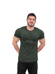 Leo symbol, - Printed Zodiac Sign Tshirts - Made especially for astrology lovers people