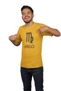 Virgo (Yellow T) - Printed Zodiac Sign Tshirts - Made especially for astrology lovers people