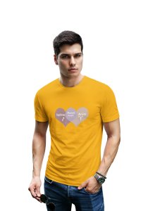 Sagittarius, Aries, perfect couple (Yellow T) - Printed Zodiac Sign Tshirts - Made especially for astrology lovers people