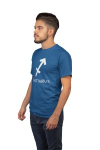 Sagittarius(Blue T) - Printed Zodiac Sign Tshirts - Made especially for astrology lovers people