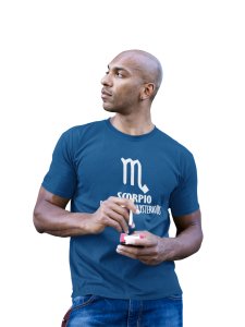 Scorpio, passionate and mysterious(Blue T) - Printed Zodiac Sign Tshirts - Made especially for astrology lovers people