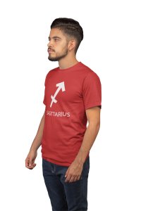 Sagittarius (Red T) - Printed Zodiac Sign Tshirts - Made especially for astrology lovers people