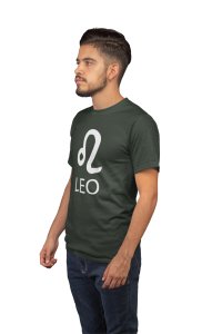 Leo (Green T) - Printed Zodiac Sign Tshirts - Made especially for astrology lovers people
