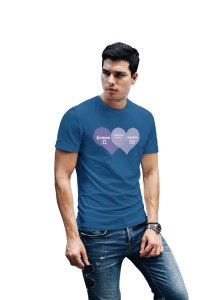 Gemini, Aquarius, Intellectual couple(Blue T) - Printed Zodiac Sign Tshirts - Made especially for astrology lovers people