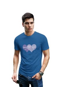 Sagittatius, Aries, perfect couple(Blue T) - Printed Zodiac Sign Tshirts - Made especially for astrology lovers people