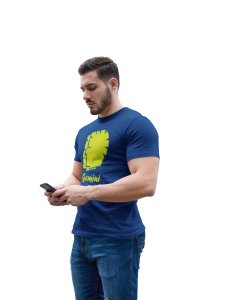 Gemini (BG Green)(Blue T) - Printed Zodiac Sign Tshirts - Made especially for astrology lovers people