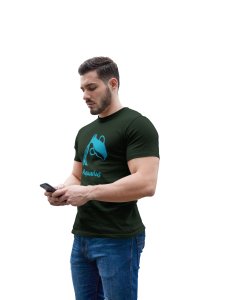 Aquarius (BG Sky blue) (Green T) - Printed Zodiac Sign Tshirts - Made especially for astrology lovers people