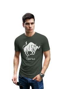 Taurus (BG White) (Green T) - Printed Zodiac Sign Tshirts - Made especially for astrology lovers people