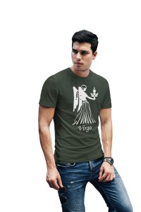 Virgo (BG White) (Green T) - Printed Zodiac Sign Tshirts - Made especially for astrology lovers people