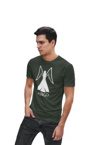 Virgo, (BG white) (Green T) - Printed Zodiac Sign Tshirts - Made especially for astrology lovers people