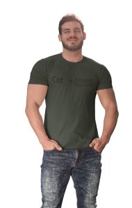 Cot thita=Adjacent/Opposite (Green T)- Clothes for Mathematics Lover - Suitable for Math Lover Person - Foremost Gifting Material for Your Friends, Teachers, and Close Ones