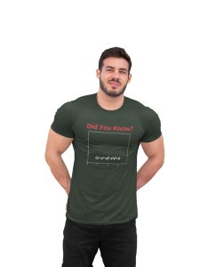 Did you know? (Green T)- Clothes for Mathematics Lover - Suitable for Math Lover Person - Foremost Gifting Material for Your Friends, Teachers, and Close Ones