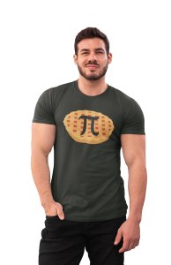 Pie on pie (Green T)- Clothes for Mathematics Lover - Suitable for Math Lover Person - Foremost Gifting Material for Your Friends, Teachers, and Close Ones