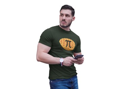 Pie on pie (Green T)- Clothes for Mathematics Lover - Suitable for Math Lover Person - Foremost Gifting Material for Your Friends, Teachers, and Close Ones