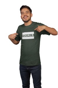 Equals (Green T)- Clothes for Mathematics Lover - Suitable for Math Lover Person - Foremost Gifting Material for Your Friends, Teachers, and Close Ones