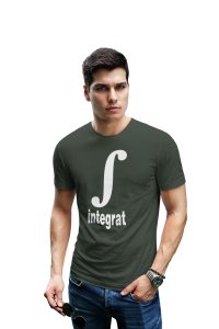 Integrat (Green T)- Clothes for Mathematics Lover - Suitable for Math Lover Person - Foremost Gifting Material for Your Friends, Teachers, and Close Ones
