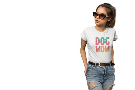 Dog mama -Green - printed cotton t-shirt - Comfortable and Stylish Tshirt