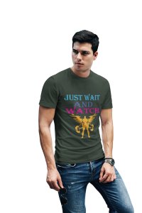 Just Wait and Watch, Round Neck Gym Tshirt - Foremost Gifting Material for Your Friends and Close Ones