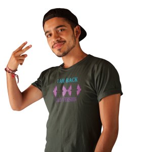 I Am Back Round Neck Gym Tshirt - Foremost Gifting Material for Your Friends and Close Ones