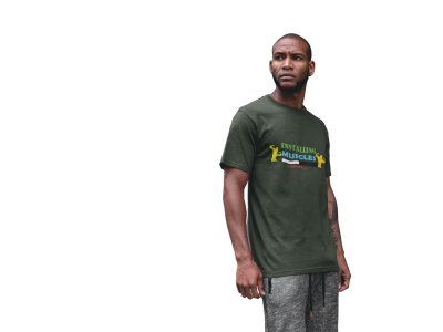 Installing Muscles, Please Wait, Round Neck Gym Tshirt - Foremost Gifting Material for Your Friends and Close Ones