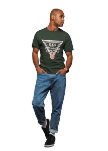 Six Pack Coming Soon, Scribbled letters, Round Neck Gym Tshirt - Foremost Gifting Material for Your Friends and Close Ones