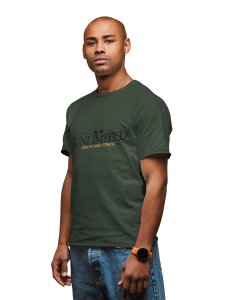 Unlimited, Health and Fitness Round Neck Gym Tshirt - Foremost Gifting Material for Your Friends and Close Ones