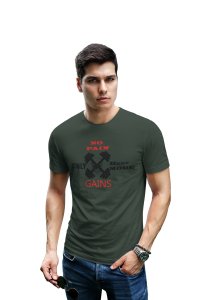 Only Beast Mode Gains Round Neck Gym Tshirt - Foremost Gifting Material for Your Friends and Close Ones