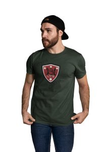 Fitness Gym Center, (BG Shield), Round Neck Gym Tshirt - Foremost Gifting Material for Your Friends and Close Ones