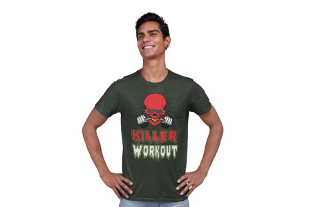Killer Workout, Round Neck Gym Tshirt - Foremost Gifting Material for Your Friends and Close Ones