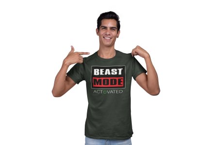 Beast Mode Activated, Round Neck Gym Tshirt - Foremost Gifting Material for Your Friends and Close Ones