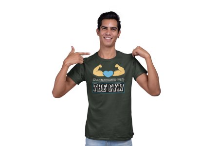 The Gym, The Blue Printed Heart, Round Neck Gym Tshirt - Foremost Gifting Material for Your Friends and Close Ones