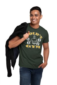 Gold's Gym, (BG Golden), Round Neck Gym Tshirt - Foremost Gifting Material for Your Friends and Close Ones