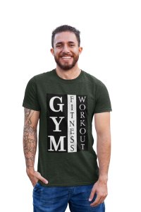 Gym, Fitness, Workout, Round Neck Gym Tshirt (Vertically) - Foremost Gifting Material for Your Friends and Close Ones
