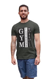 Gym, Fitness, Workout, Round Neck Gym Tshirt (Vertically) - Foremost Gifting Material for Your Friends and Close Ones
