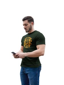 Welldone Is Better Than Well Said, (BG Golden) Round Neck Gym Tshirt - Foremost Gifting Material for Your Friends and Close Ones