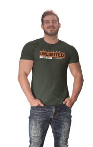 Fitness Unlimited, (BG Orange), Power Gym, 1 Dash, Round Neck Gym Tshirt - Foremost Gifting Material for Your Friends and Close Ones